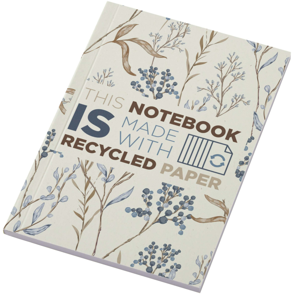 Logotrade business gift image of: Novella Austen A6 recycled soft cover notebook - 50 sheets