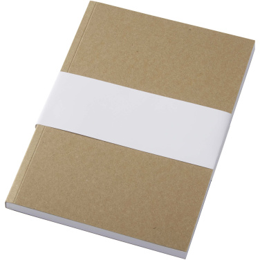 Logotrade corporate gift image of: Novella Austen A5 recycled soft cover kraft notebook - 100 sheets