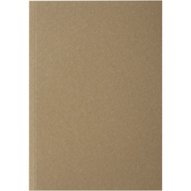 Logotrade promotional products photo of: Novella Austen A5 recycled soft cover kraft notebook - 50 sheets