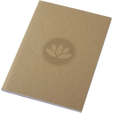 Logo trade business gift photo of: Novella Austen A5 recycled soft cover kraft notebook - 50 sheets