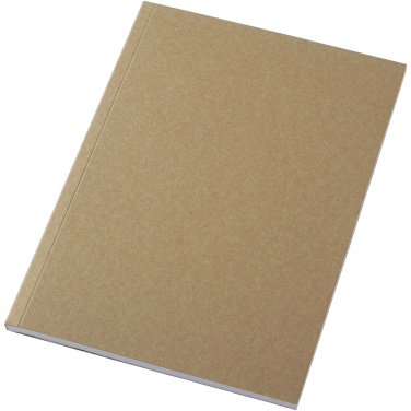 Logotrade advertising product picture of: Novella Austen A5 recycled soft cover kraft notebook - 50 sheets
