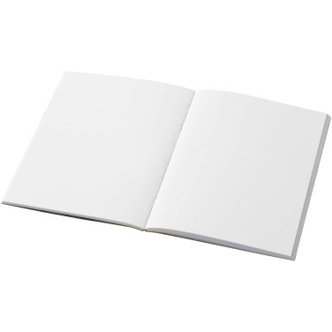 Logo trade promotional items image of: Novella Austen A6 recycled soft cover kraft notebook - 50 sheets