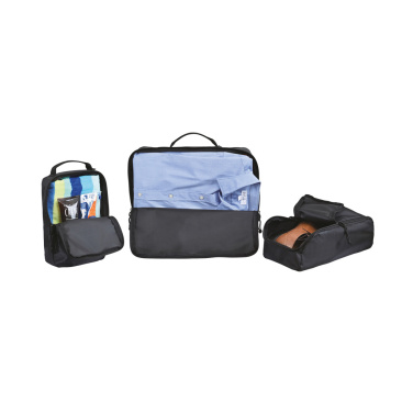 Logo trade corporate gifts image of: Renew AWARE™ rPET 3 Piece Packing Cube Set