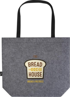 Logo trade promotional items image of: Felta GRS recycled felt gusset tote bag 20L