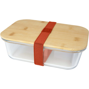 Logotrade promotional gift picture of: Roby glass lunch box with bamboo lid