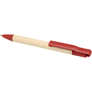 Logo trade advertising products image of: Liliana sugarcane paper ballpoint pen (blue ink)