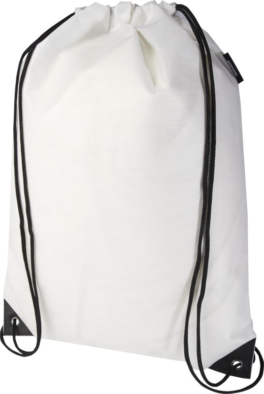 Logotrade promotional merchandise picture of: Evergreen GRS recycled non-woven drawstring bag 5L