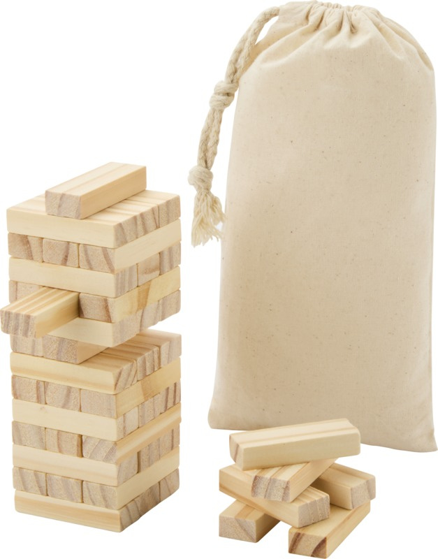 Logo trade promotional items image of: Jumble wooden toppling tower game