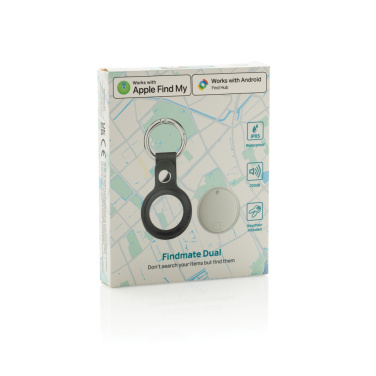 Logo trade business gift photo of: Findmate Dual RCS recycled plastic item finder IPX 5