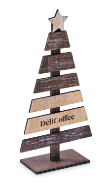Logo trade promotional merchandise picture of: Wooden Christmas tree