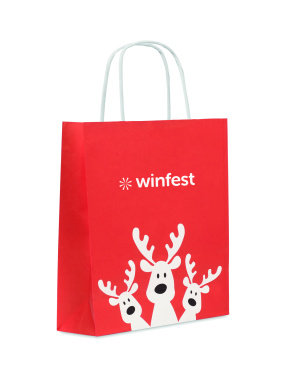 Logo trade promotional giveaways image of: Gift paper bag small