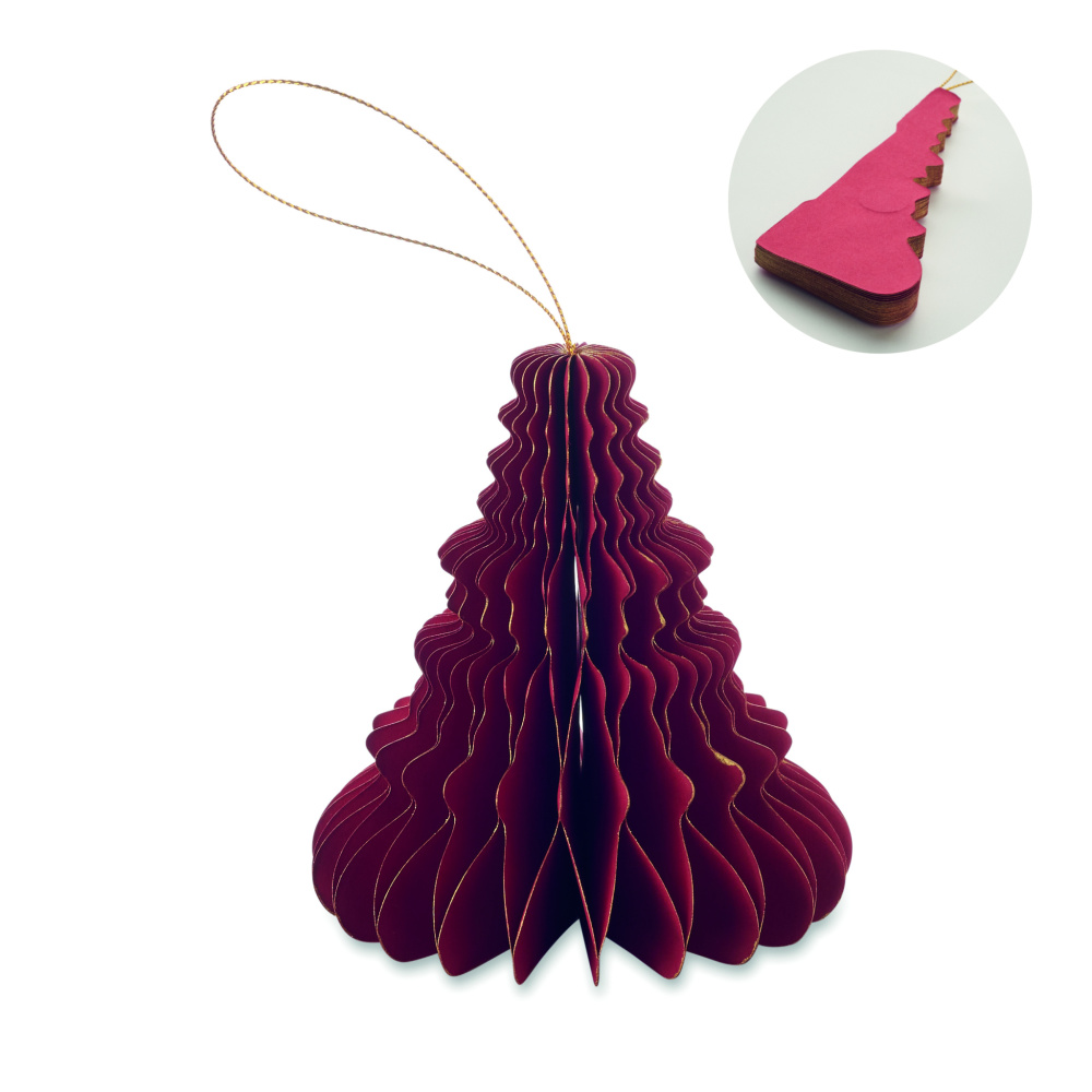 Logotrade advertising product image of: Christmas paper tree hanger