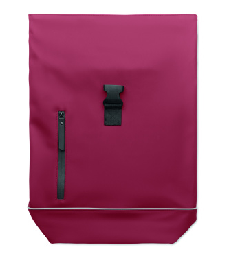 Logo trade corporate gifts image of: Laptop 15" roll top PU backpack
