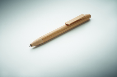 Logo trade corporate gift photo of: Bamboo automatic ball pen