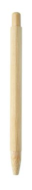 Logo trade promotional gifts picture of: Bamboo automatic ball pen
