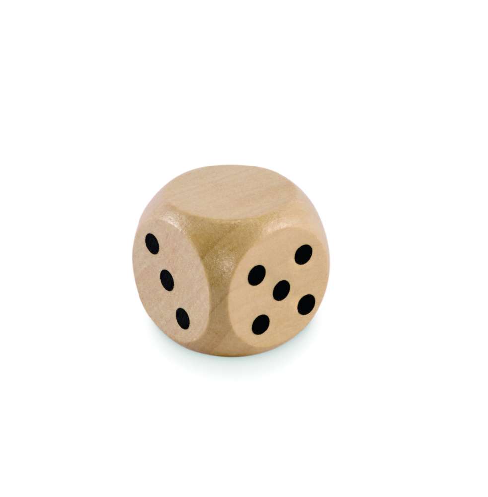 Logotrade promotional giveaways photo of: Schima wooden dice 3cm dia