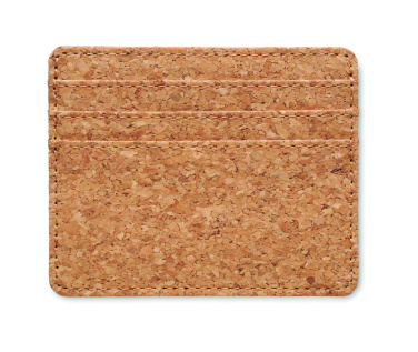 Logo trade corporate gifts image of: Cork cardholder with RFID