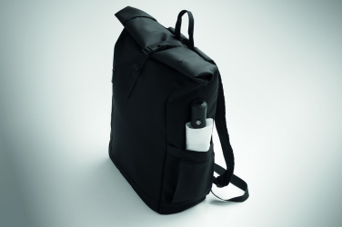 Logo trade advertising product photo of: Rolltop laptop rucksack 600D