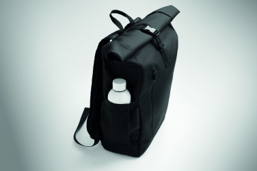 Logo trade corporate gifts picture of: Rolltop laptop rucksack 600D