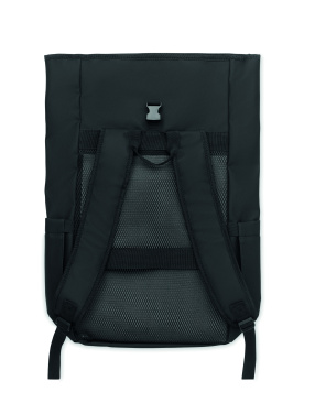 Logotrade promotional product picture of: Rolltop laptop rucksack 600D