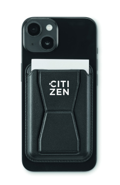 Logo trade promotional giveaways image of: Magnetic PU cardholder