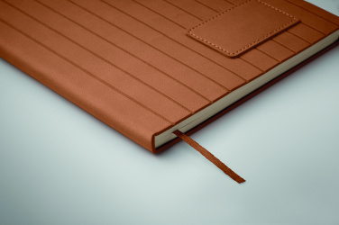 Logo trade promotional gifts image of: A5 notebook in smokey PU