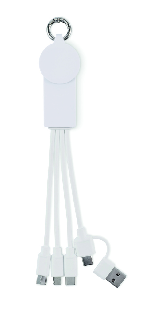 Logo trade promotional merchandise photo of: 2 in 1 charging cable type-C