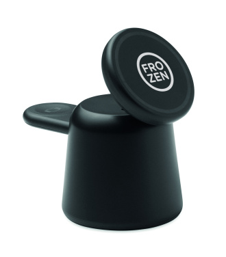 Logo trade advertising product photo of: 3 in 1 wireless charger 15W