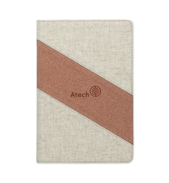 Logo trade promotional items image of: A5 notebook with 15W charger