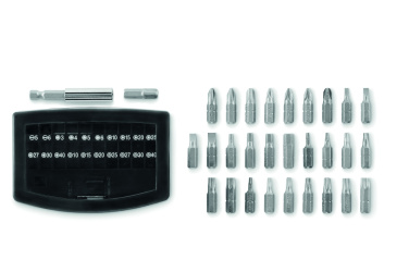 Logo trade corporate gifts image of: 32 pcs screwdriver bit set