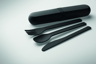 Logo trade advertising products picture of: Cutlery set and case in PLA