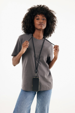 Logo trade promotional giveaways image of: CarryLoop RCS recycled PET adjustable phone holder lanyard