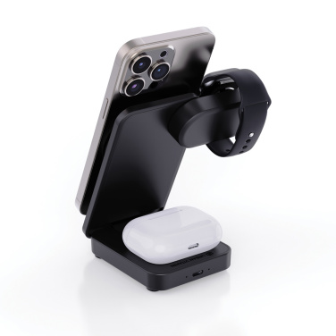 Logo trade corporate gifts picture of: Urban Vitamin Arcadia RCS rplastic 15W 3in1 magnetic charger