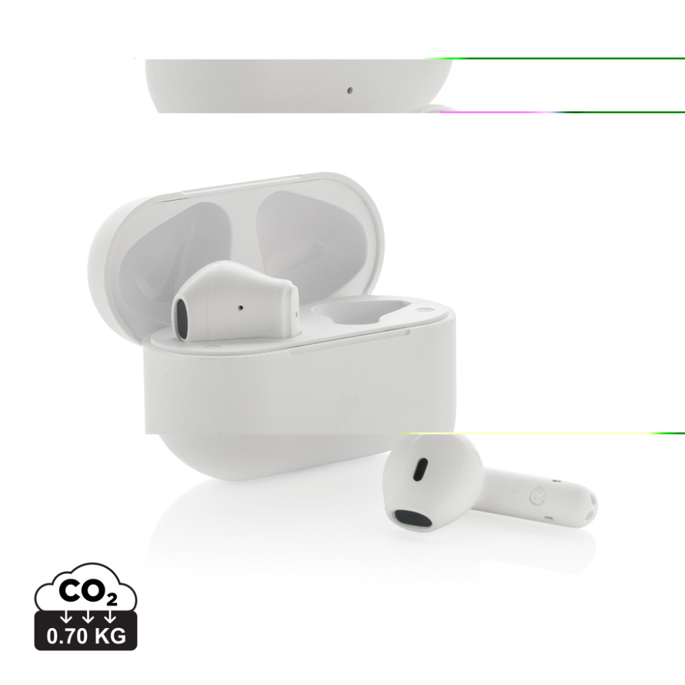 Logotrade promotional products photo of: Tunevo RCS recycled plastic wireless earbuds