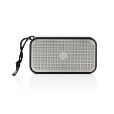 Logo trade promotional product photo of: Swiss Peak RCS recycled aluminium 10W bass speaker
