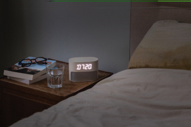 Logo trade promotional giveaway photo of: LumaRise RCS reycled plastic white noise alarm clock
