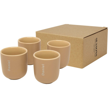 Logo trade promotional giveaway photo of: Male 4-piece 90 ml espresso cup