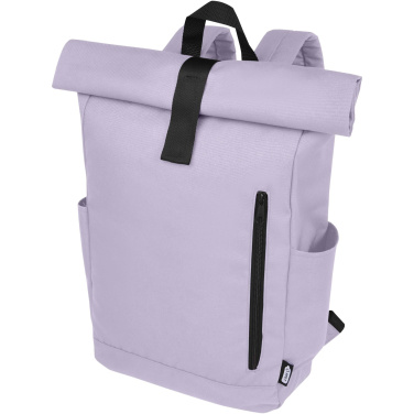 Logo trade corporate gifts picture of: Byron 15.6" GRS RPET roll-top backpack 18L