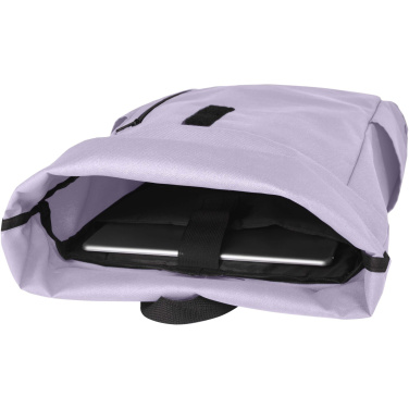 Logo trade corporate gift photo of: Byron 15.6" GRS RPET roll-top backpack 18L