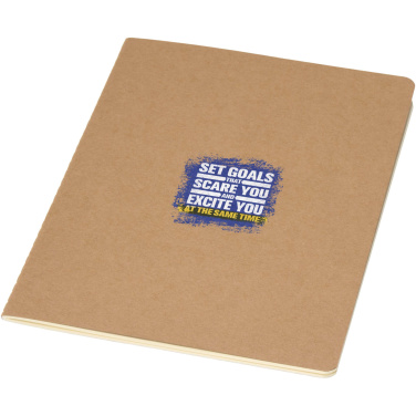 Logotrade promotional product image of: Slyk A5 kraft cahier notebook with ruled pages