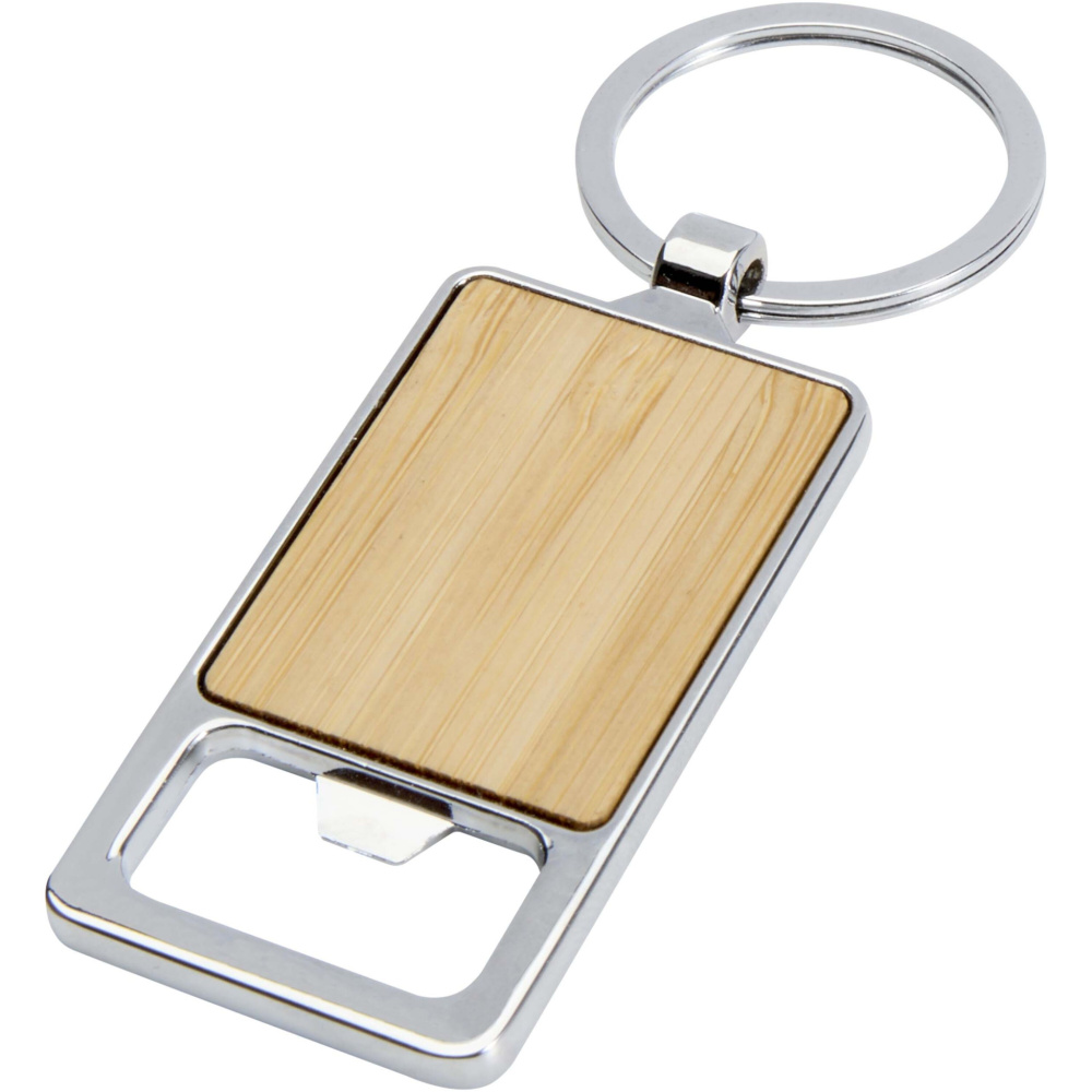 Logotrade promotional giveaways photo of: Snapper bamboo keychain with bottle opener