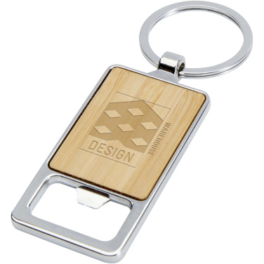 Logotrade promotional giveaways photo of: Snapper bamboo keychain with bottle opener