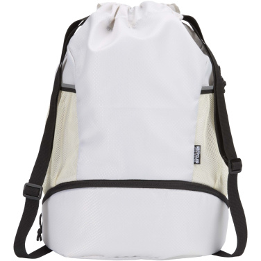 Logotrade promotional giveaway picture of: Nomad GRS recycled sports drawstring bag with bottom compartment 18L