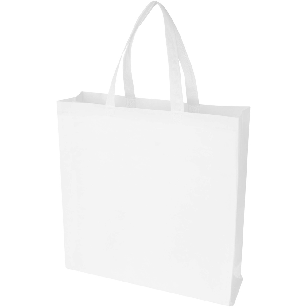 Logo trade corporate gift photo of: EcoSeal GRS recycled nonwoven gusset tote bag 12L