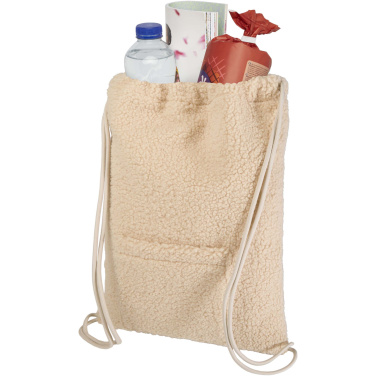 Logo trade promotional gifts picture of: Bear GRS recycled sherpa drawstring backpack 9L