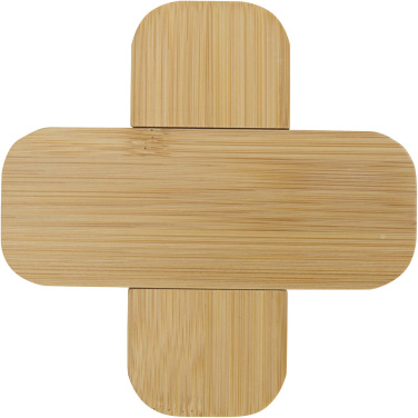 Logotrade promotional item picture of: Croc bamboo trivet - small