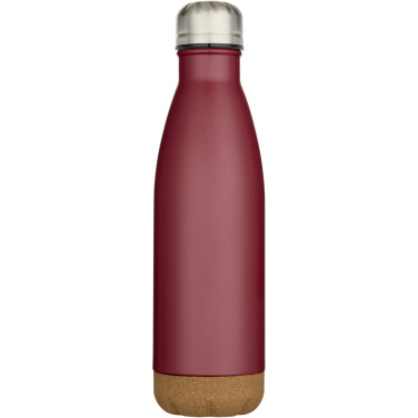 Logotrade advertising products photo of: Cove 500 ml double wall vacuum insulated stainless steel water bottle with cork details