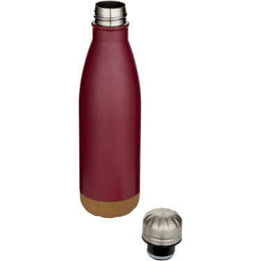 Logotrade business gifts photo of: Cove 500 ml double wall vacuum insulated stainless steel water bottle with cork details