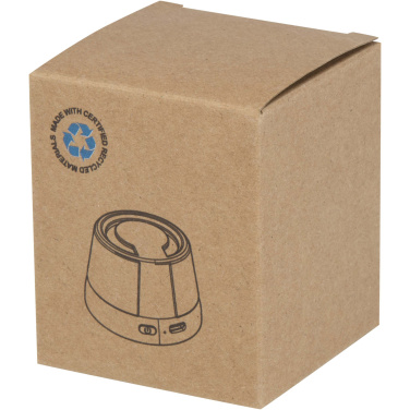 Logo trade business gifts image of: Horna 3W recycled plastic magnetic wireless speaker