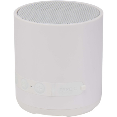 Logo trade promotional item photo of: Hunor 3W recycled plastic wireless speaker